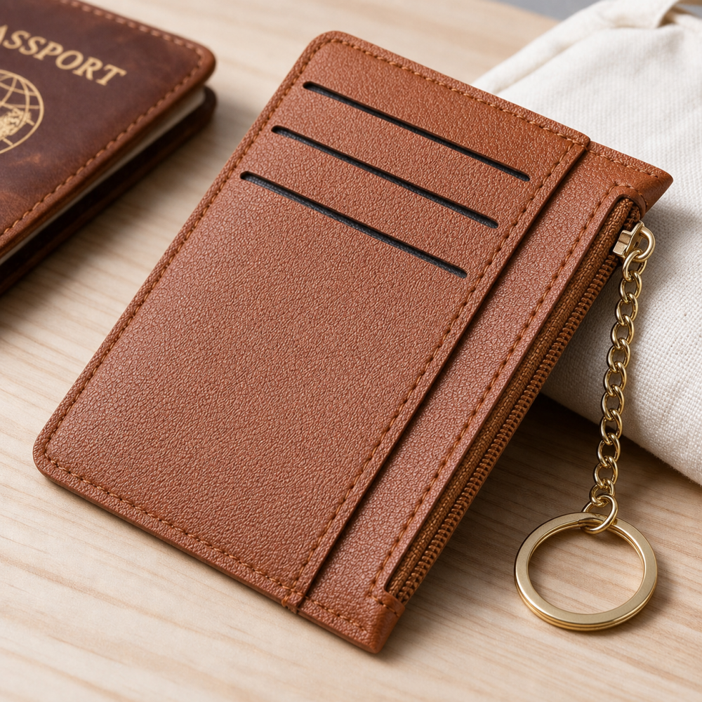 Rfid Card Holder Brown